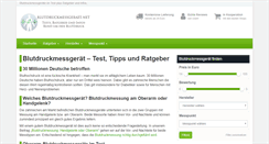 Desktop Screenshot of blutdruckmessgeraet.net