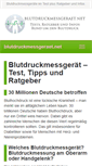 Mobile Screenshot of blutdruckmessgeraet.net